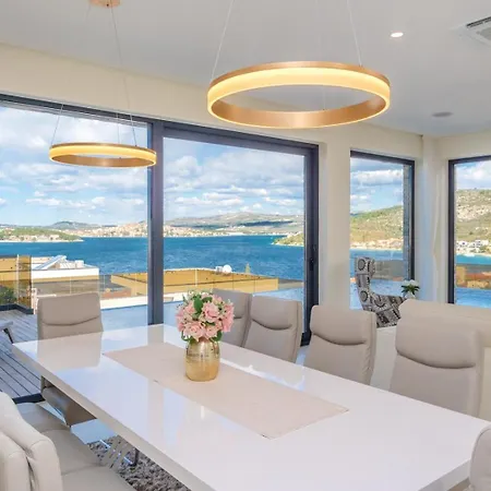 Villa Ramarin Iii With Infinity Heated Pool, Jacuzzi And Sauna By The Sea In Rogoznica